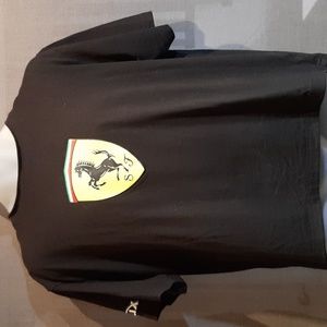 Black Ferrari short sleeve shirt Size Medium